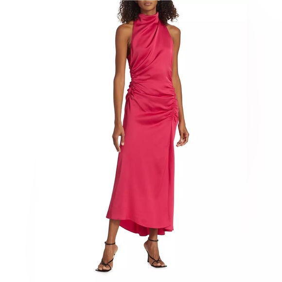 A.L.C. Inez Maxi Dress Deep Fucshia Size 6 EUC - Picture 2 of 12